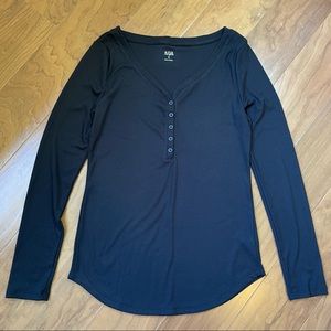 ana black long sleeve top